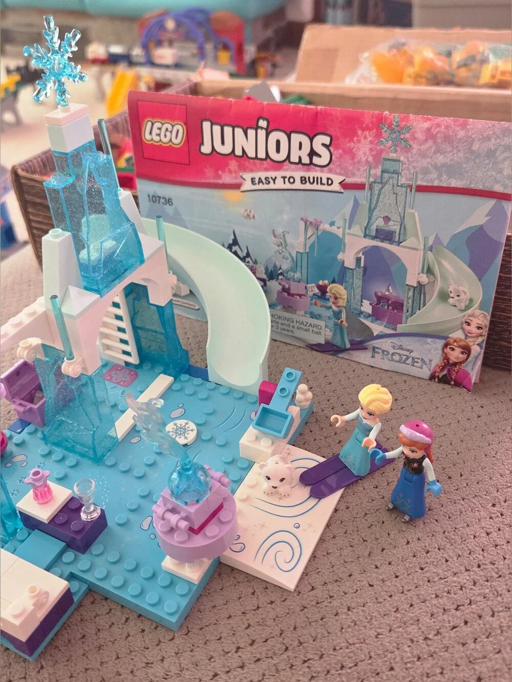Lego 10736 Juniors Anna Elsa's Frozen Playground W/ Instructions 93% complete